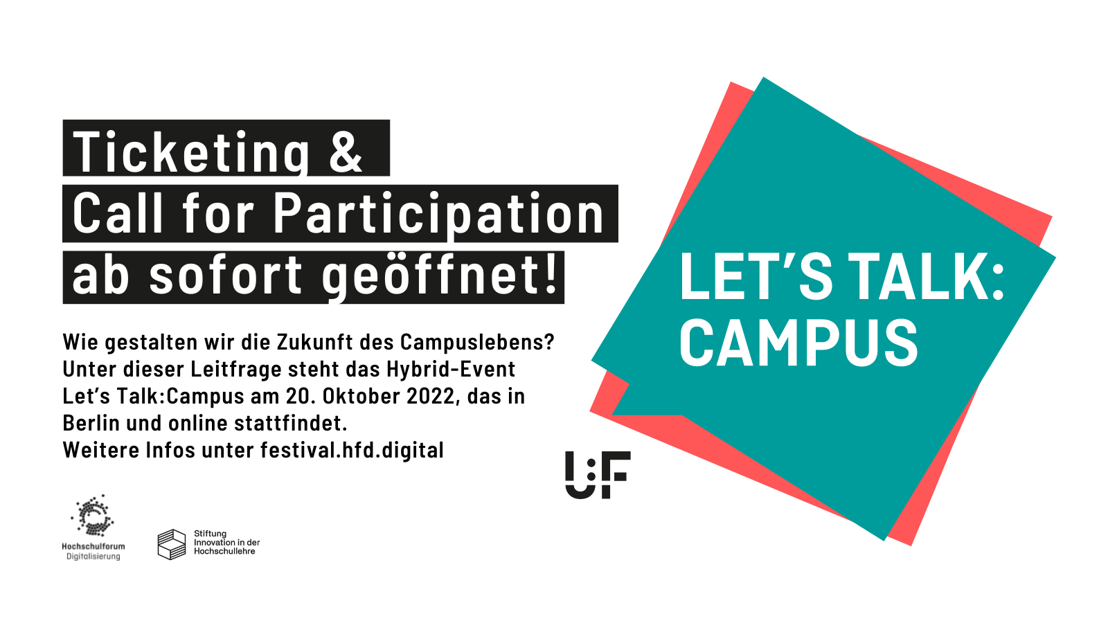 Let’s Talk:Campus am 20. Oktober –               Call for participation